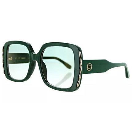 Elie Saab Women's Sunglasses - Green Rectangular Frame | 015S-01ED2Z-54-19-145 ,
