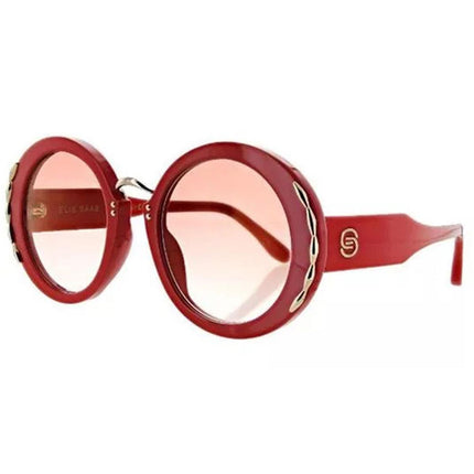 Elie Saab Women's Sunglasses - Red Round Frame Gradient Lens | 013S-0C9A30-51-23-145 ,