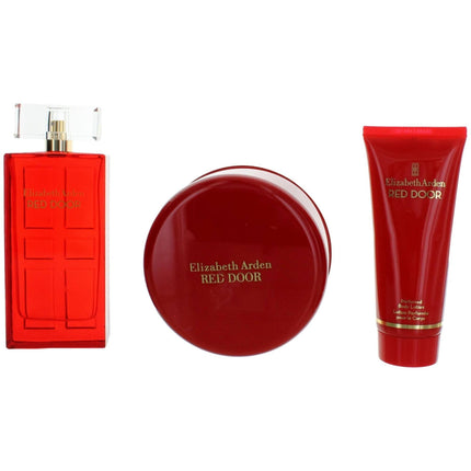 Elizabeth Arden Women's Gift Set with Powder - Red Door Harmonious Blend, 3 Piece ,
