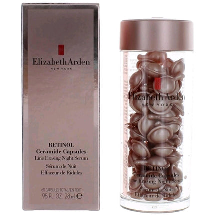 Elizabeth Arden Women's Line Erasing Night Serum - Retinol Ceramide, 60 Capsules ,