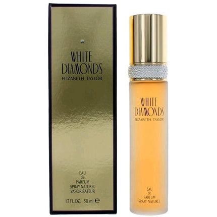 Elizabeth Taylor Women's Eau De Parfum Spray - White Diamonds Delicate Scent, 1.7 oz ,