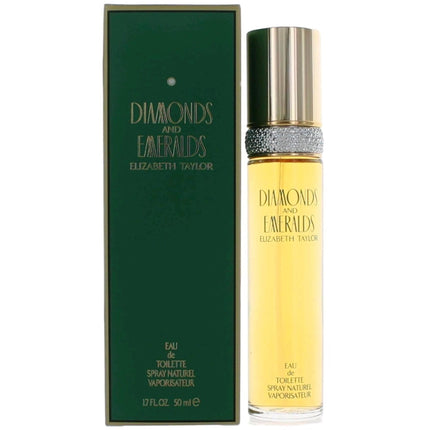 Elizabeth Taylor Women's Eau De Toilette Spray - Diamonds & Emeralds Warmth, 1.7oz ,