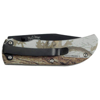 Elk Ridge Folding Knife - Drop Point Fine Edge Blade and Camo Handle | ER-118CA ,