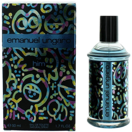 Emanuel Ungaro Men's Eau De Toilette Spray - Captivating Alluring Charm, 1.7 oz ,