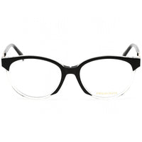 Emilio Pucci Women's Eyeglasses - Black and Crystal Oval Plastic Frame | EP5184 003 ,