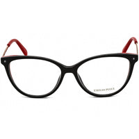 Emilio Pucci Women's Eyeglasses - Black/Gold/Red Cat Eye Shaped Frame | EP5119 005 ,