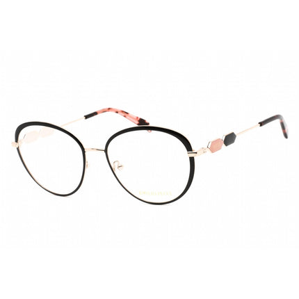 Emilio Pucci Women's Eyeglasses - Black/Other Metal Round Shape Frame | EP5187 005 ,