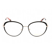 Emilio Pucci Women's Eyeglasses - Black/Other Metal Round Shape Frame | EP5187 005 ,