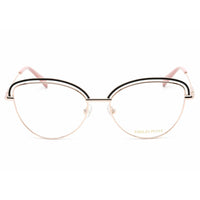 Emilio Pucci Women's Eyeglasses - Black/Rose Gold Metal Frame Clear Lens | EP5170 005 ,