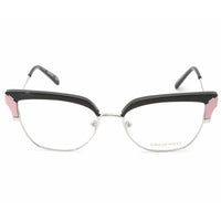 Emilio Pucci Women's Eyeglasses - Black/Silver Cat Eye Frame Demo Lens | EP5147 005 ,