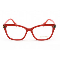 Emilio Pucci Women's Eyeglasses - Clear Lens Red Cat Eye Plastic Frame | EP5049 068 ,