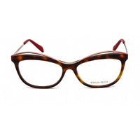 Emilio Pucci Women's Eyeglasses - Dark Havana and Gold Cat Eye Plastic | EP5135 052 ,