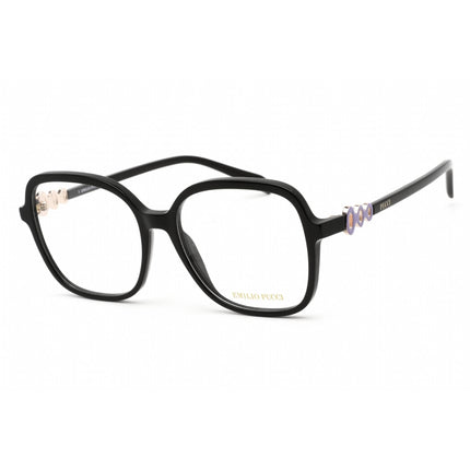 Emilio Pucci Women's Eyeglasses - Full Rim Shiny Black Square Plastic | EP5177 001 ,