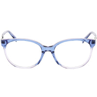Emilio Pucci Women's Eyeglasses - Light Blue and Light Grey Oval Frame | EP5184 086 ,