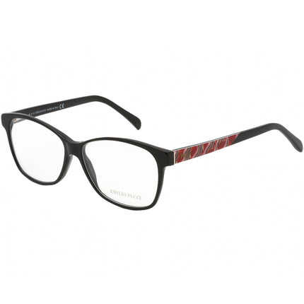Emilio Pucci Women's Eyeglasses - Shiny Black Butterfly Shaped Frame | EP5034 001 ,