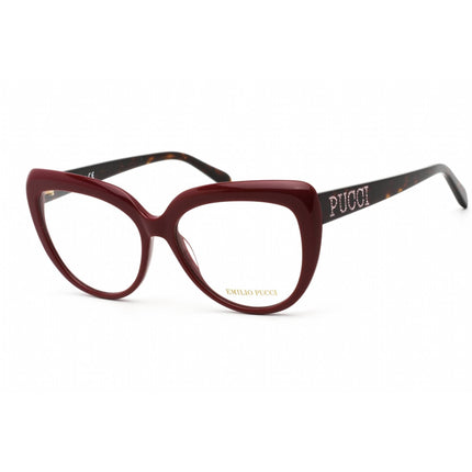 Emilio Pucci Women's Eyeglasses - Shiny Violet/Havana Butterfly Frame | EP5173 081 ,