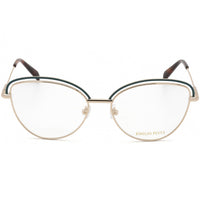Emilio Pucci Women's Eyeglasses - Turquoise/Silver/Havana Metal Frame | EP5170 089 ,