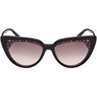 Emilio Pucci Women's Sunglasses - Brown Lens Shiny Black Plastic Frame | EP0183 01F ,