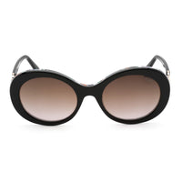 Emilio Pucci Women's Sunglasses - Full Rim Shiny Black Oval Shape Frame | EP0127 01T ,