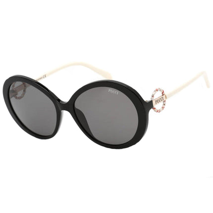 Emilio Pucci Women's Sunglasses - Full Rim Shiny Black Plastic Frame | EP0164 01A ,