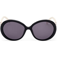 Emilio Pucci Women's Sunglasses - Full Rim Shiny Black Plastic Frame | EP0164 01A ,