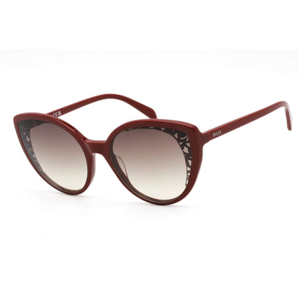 Emilio Pucci Women's Sunglasses - Gradient Lens Red Cat Eye Shape Frame | EP0182 66T ,