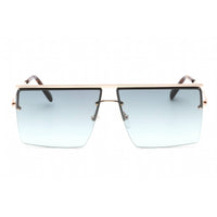 Emilio Pucci Women's Sunglasses - Half Rim Shiny Rose Gold Metal Square | EP0188 28B ,