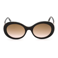 Emilio Pucci Women's Sunglasses - Havana Pantographed Oval Plastic Frame | EP0127 52F ,