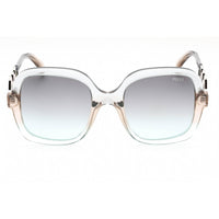 Emilio Pucci Women's Sunglasses - Light Blue Gradient Oversized Frame | EP0173 86B ,