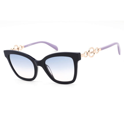 Emilio Pucci Women's Sunglasses - Shiny Black/Rose Gold/Lavender Frame | EP0158 90W ,