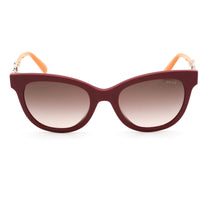 Emilio Pucci Women's Sunglasses - Shiny Burgundy/Rose Gold/Orange Frame | EP0157 66F ,