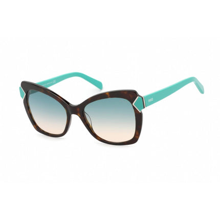 Emilio Pucci Women's Sunglasses - Shiny Dark Havana Cat Eye Shape Frame | EP0090 52P ,