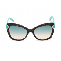Emilio Pucci Women's Sunglasses - Shiny Dark Havana Cat Eye Shape Frame | EP0090 52P ,