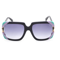 Emilio Pucci Women's Sunglasses - Shiny Navy Blue Rectangular Shaped | EP0159 92W ,