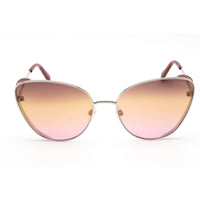 Emilio Pucci Women's Sunglasses - Shiny Palladium/Bordeaux Metal Frame | EP0186 16T ,