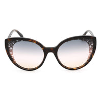 Emilio Pucci Women's Sunglasses - Smoke Lens Havana Cat Eye Shape Frame | EP0182 52B ,