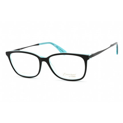 Emozioni Women's Eyeglasses - Black Turquoise Palladium Plastic Frame | 4044 0SJW 00 ,
