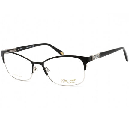 Emozioni Women's Eyeglasses - Black/Ruthenium Cat Eye Shaped Frame | EM 4389 0284 00 ,