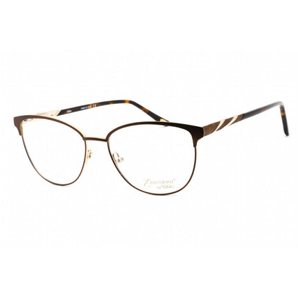 Emozioni Women's Eyeglasses - Brown Gold Metal Cat Eye Shape Frame | EM 4399 FG4 00 ,