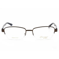 Emozioni Women's Eyeglasses - Brown Havana Half Rim Rectangular Frame | 4373 0HGC 00 ,
