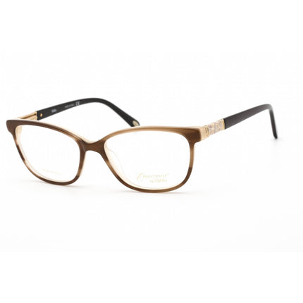 Emozioni Women's Eyeglasses - Brown Horn Acetate Cat Eye Shape Frame | 4049 0EX4 00 ,