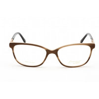 Emozioni Women's Eyeglasses - Brown Horn Acetate Cat Eye Shape Frame | 4049 0EX4 00 ,