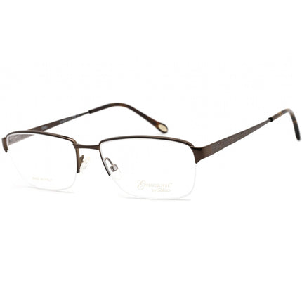 Emozioni Women's Eyeglasses - Half Rim Dark Brown Rectangular Frame | EM 4405 0R0Z 00 ,