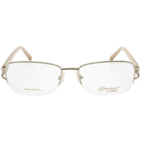 Emozioni Women's Eyeglasses - Half Rim Light Gold and Brown Frame | EM 4388 03YG 00 ,