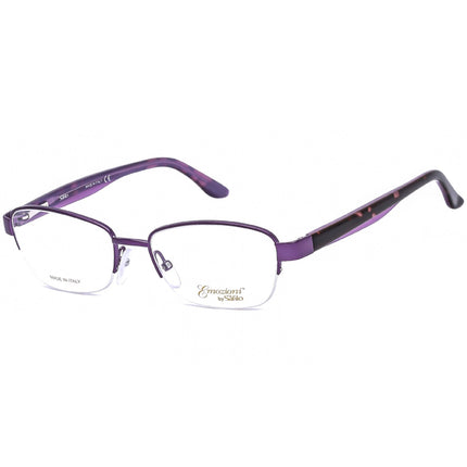 Emozioni Women's Eyeglasses - Half Rim Violet and Havana Metal Frame | 4373 0HKZ 00 ,