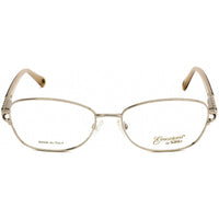 Emozioni Women's Eyeglasses - Light Gold and Brown Oval Shaped Frame | 4378 03YG 00 ,