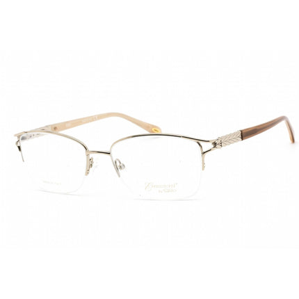 Emozioni Women's Eyeglasses - Light Gold Metal Rectangular Shape Frame | 4377 03YG 00 ,