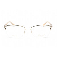 Emozioni Women's Eyeglasses - Light Gold Metal Rectangular Shape Frame | 4377 03YG 00 ,