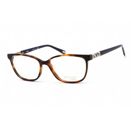 Emozioni Women's Eyeglasses - Light Havana Plastic Rectangular Frame | 4049 0SX7 00 ,