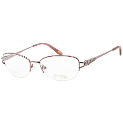 Emozioni Women's Eyeglasses - Light Pink Oval Shaped Metal Frame | EM 4856 0S8R 00 ,